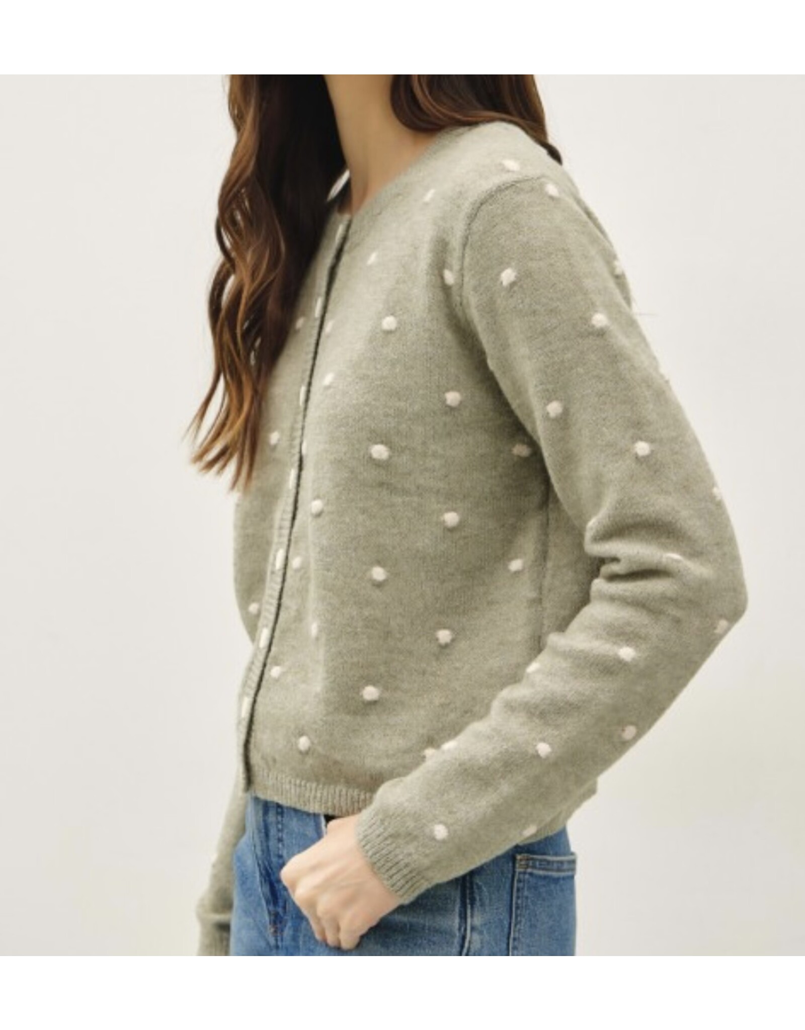 Polka Dots Sweater Cardigan