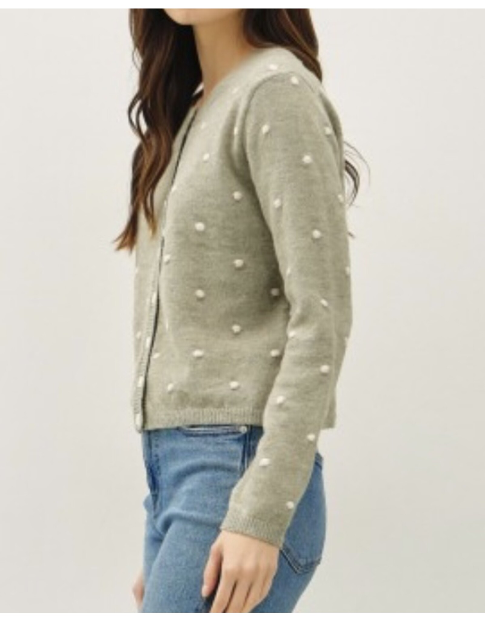 Polka Dots Sweater Cardigan