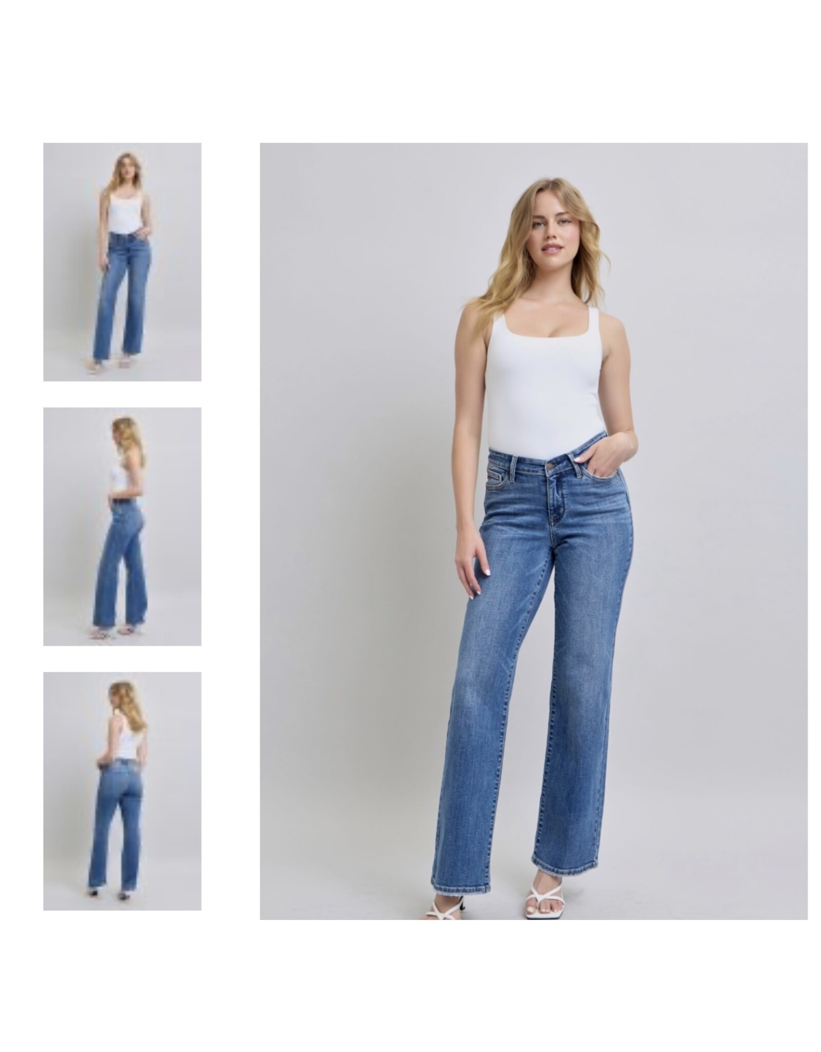 Judy Blue Judy Blue HW V Vintage Wash Straight