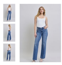Judy Blue Judy Blue HW V Vintage Wash Straight