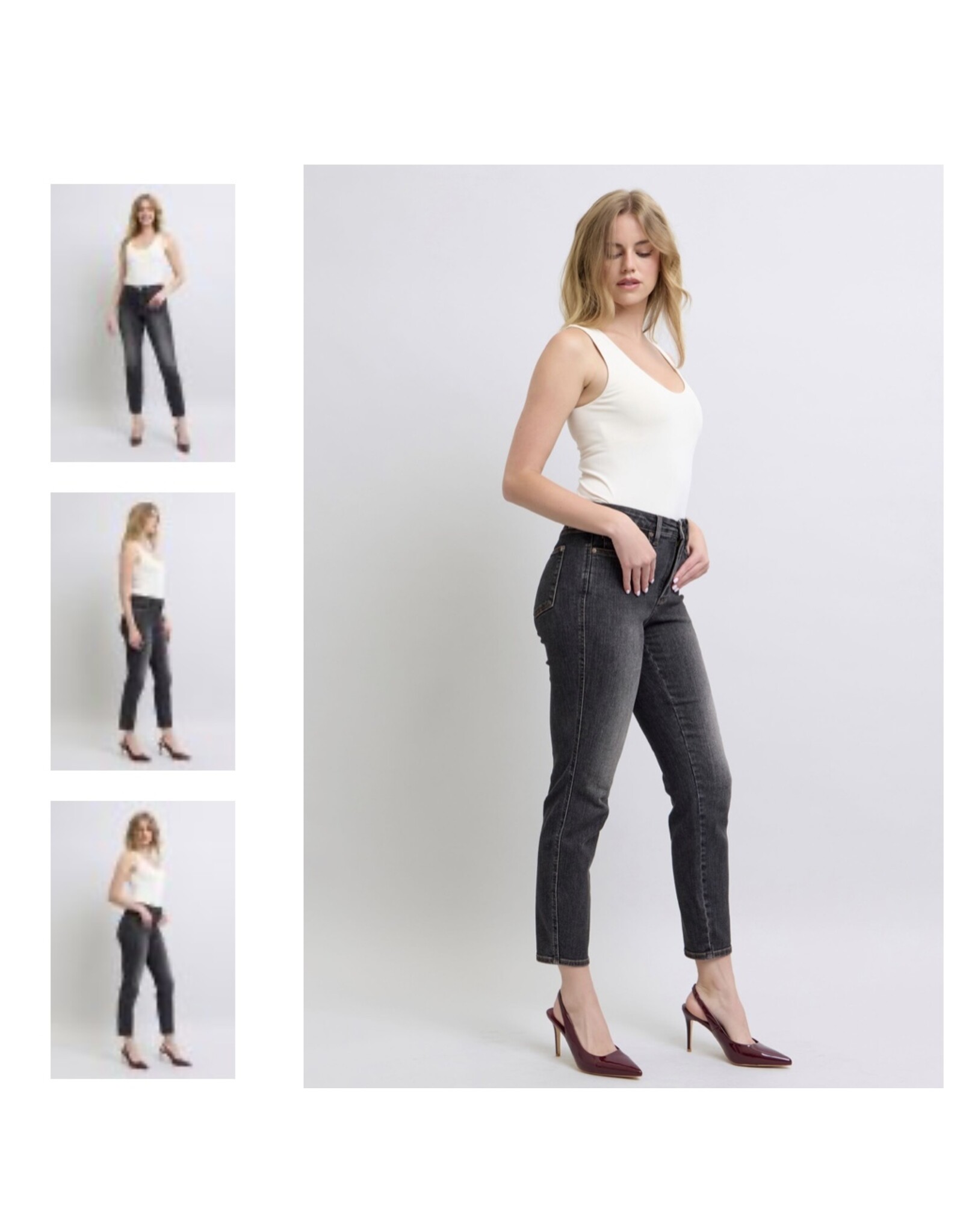 Judy Blue Judy Blue MR Tummy Control Slim Black Denim