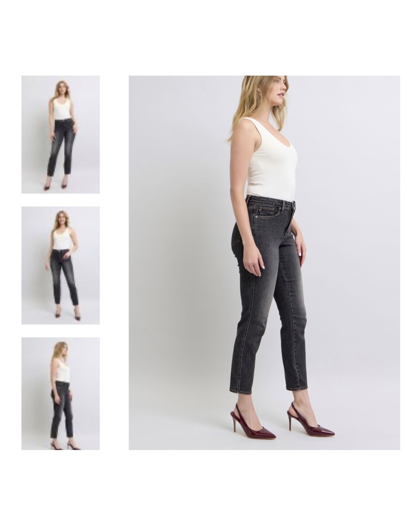 Judy Blue Judy Blue MR Tummy Control Slim Black Denim