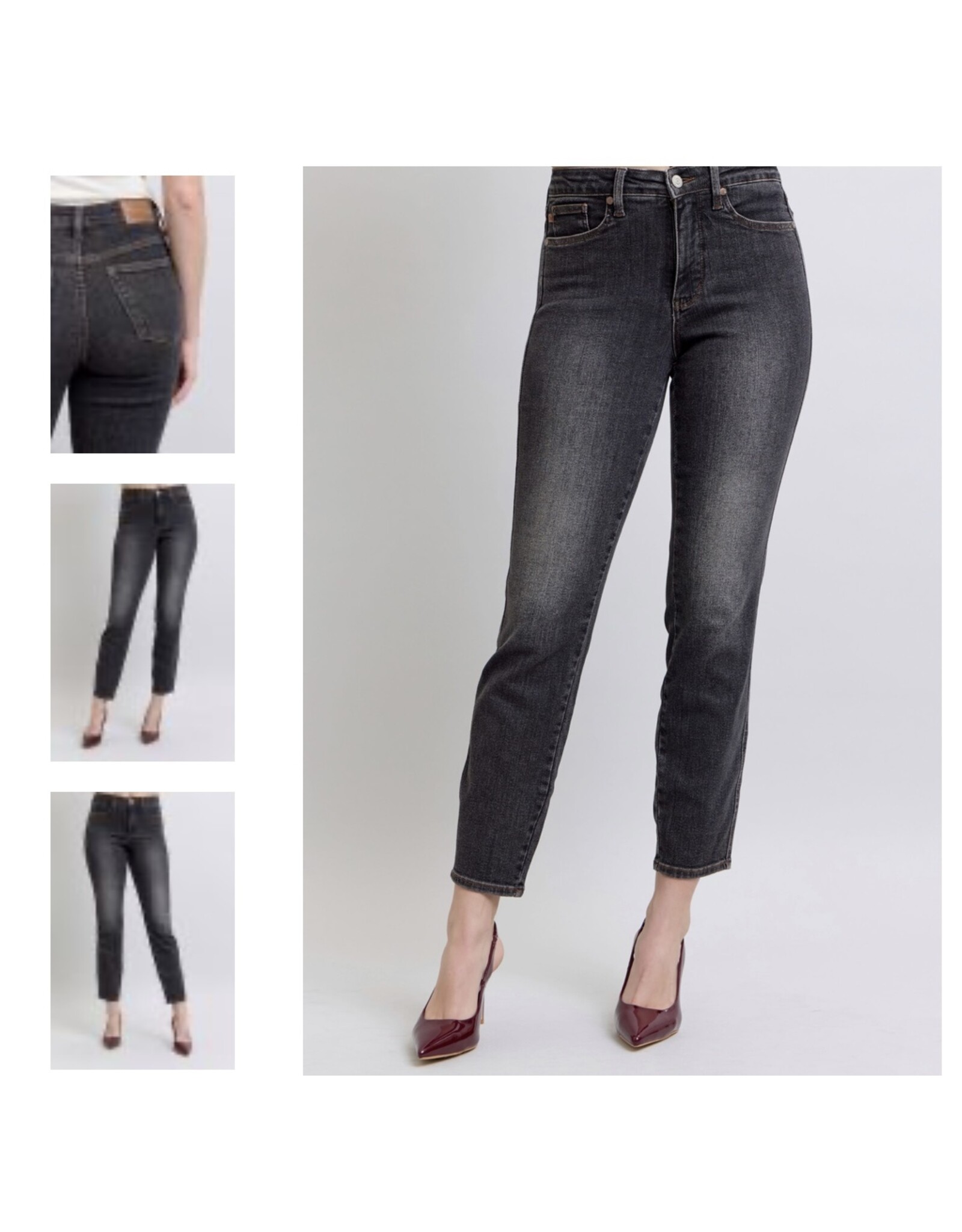 Judy Blue Judy Blue MR Tummy Control Slim Black Denim
