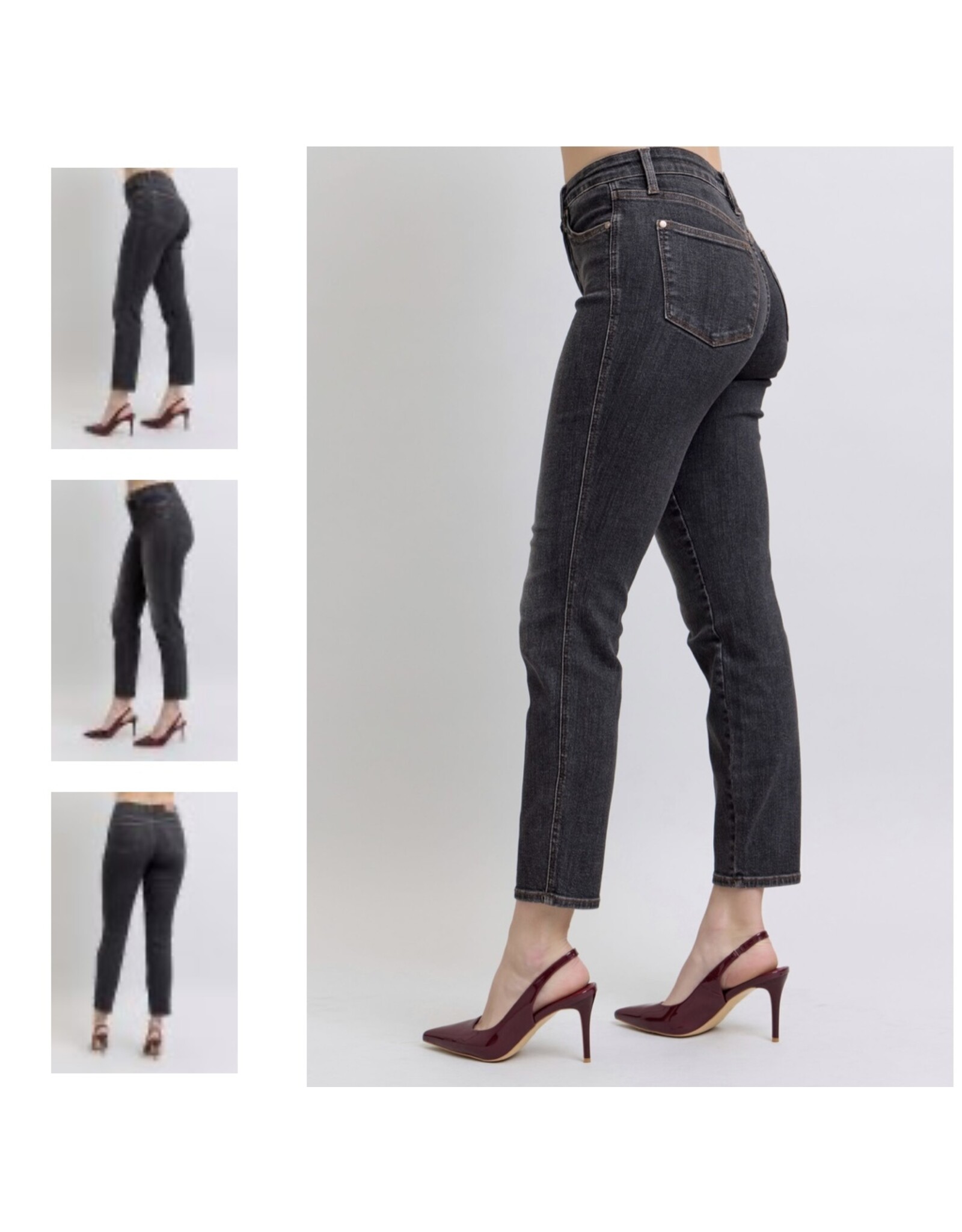 Judy Blue Judy Blue MR Tummy Control Slim Black Denim