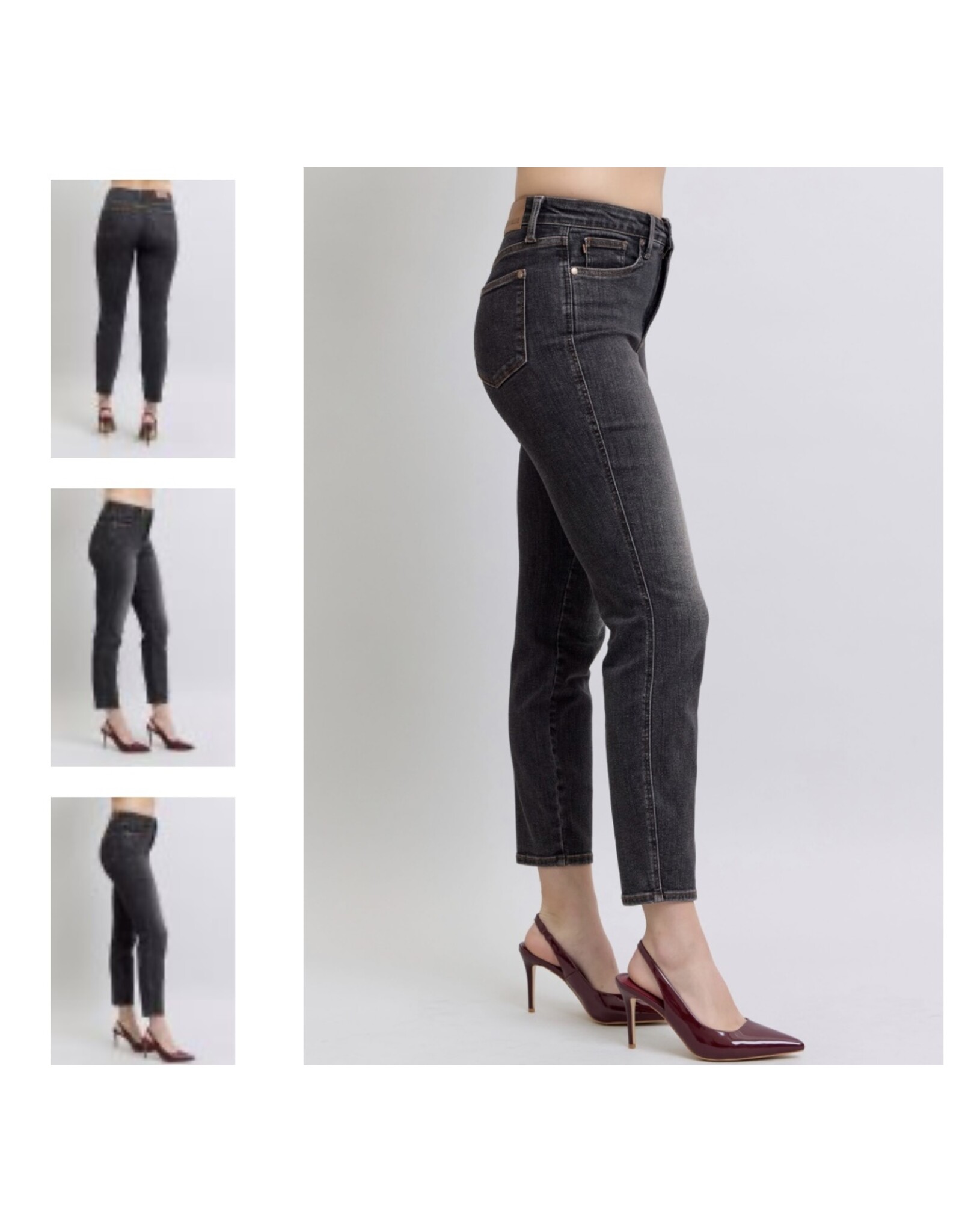 Judy Blue Judy Blue MR Tummy Control Slim Black Denim