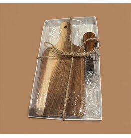 Charcuterie board & knife (individual)