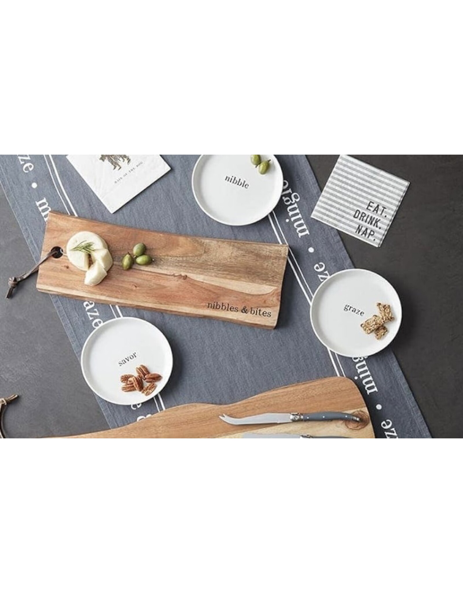 Nibbles & Bites Acacia charcuterie board