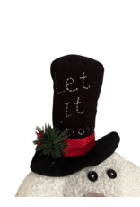 LATA Adorable stuffed snowman w/ top hat
