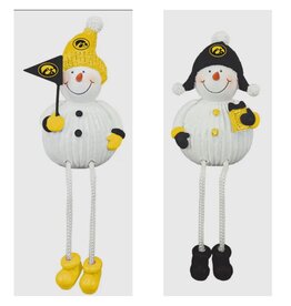 hanna's handiwork Iowa Resin Snowman w/ Dangle Legs