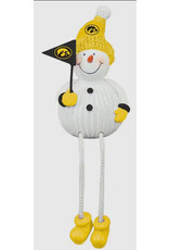 hanna's handiwork Iowa Resin Snowman w/ Dangle Legs