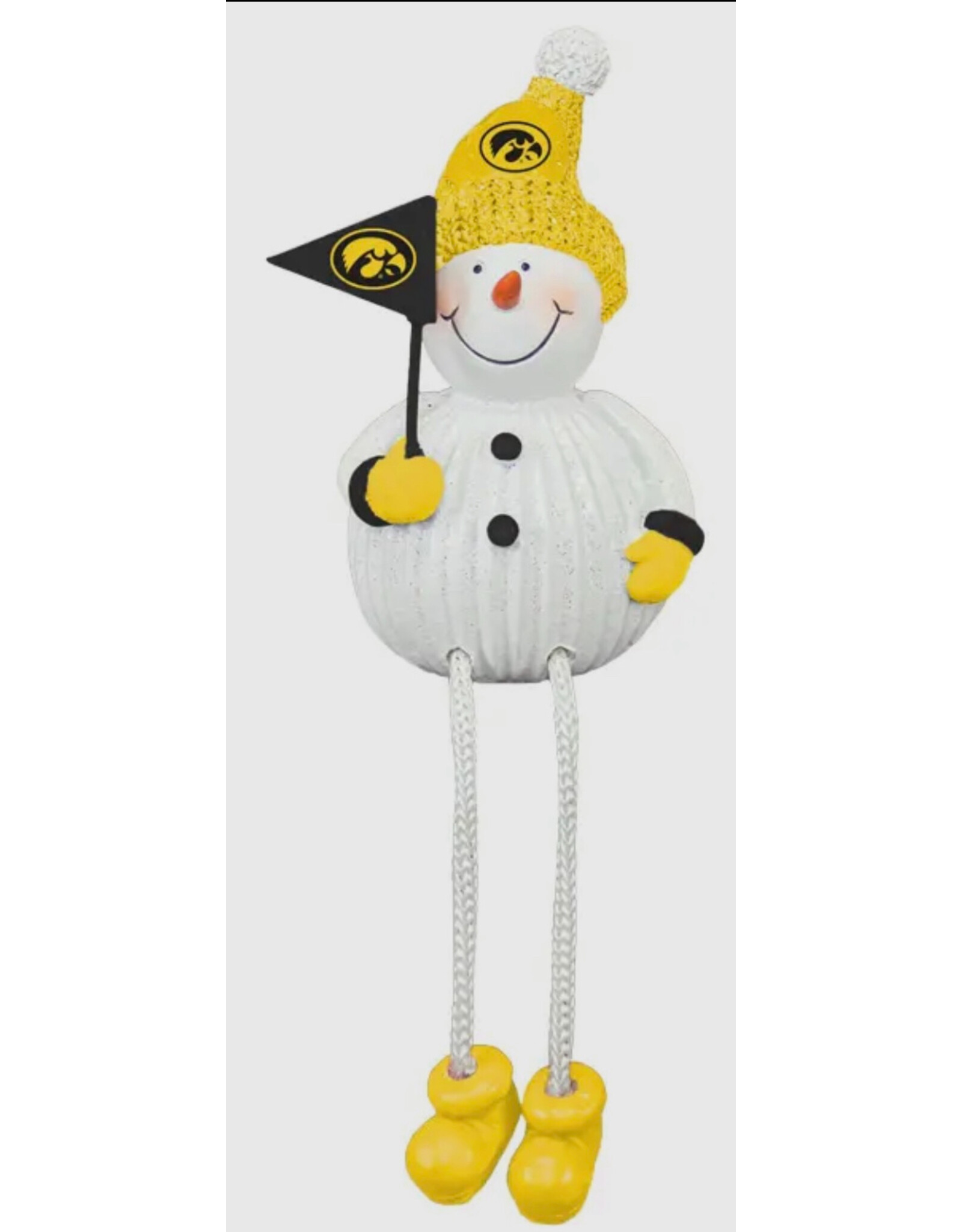 hanna's handiwork Iowa Resin Snowman w/ Dangle Legs