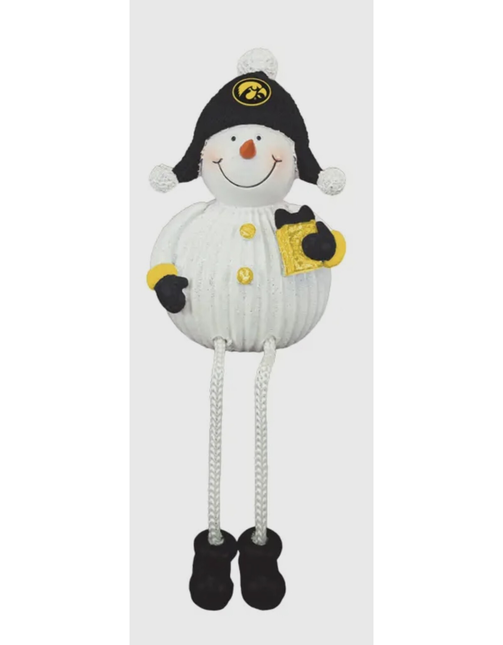 hanna's handiwork Iowa Resin Snowman w/ Dangle Legs