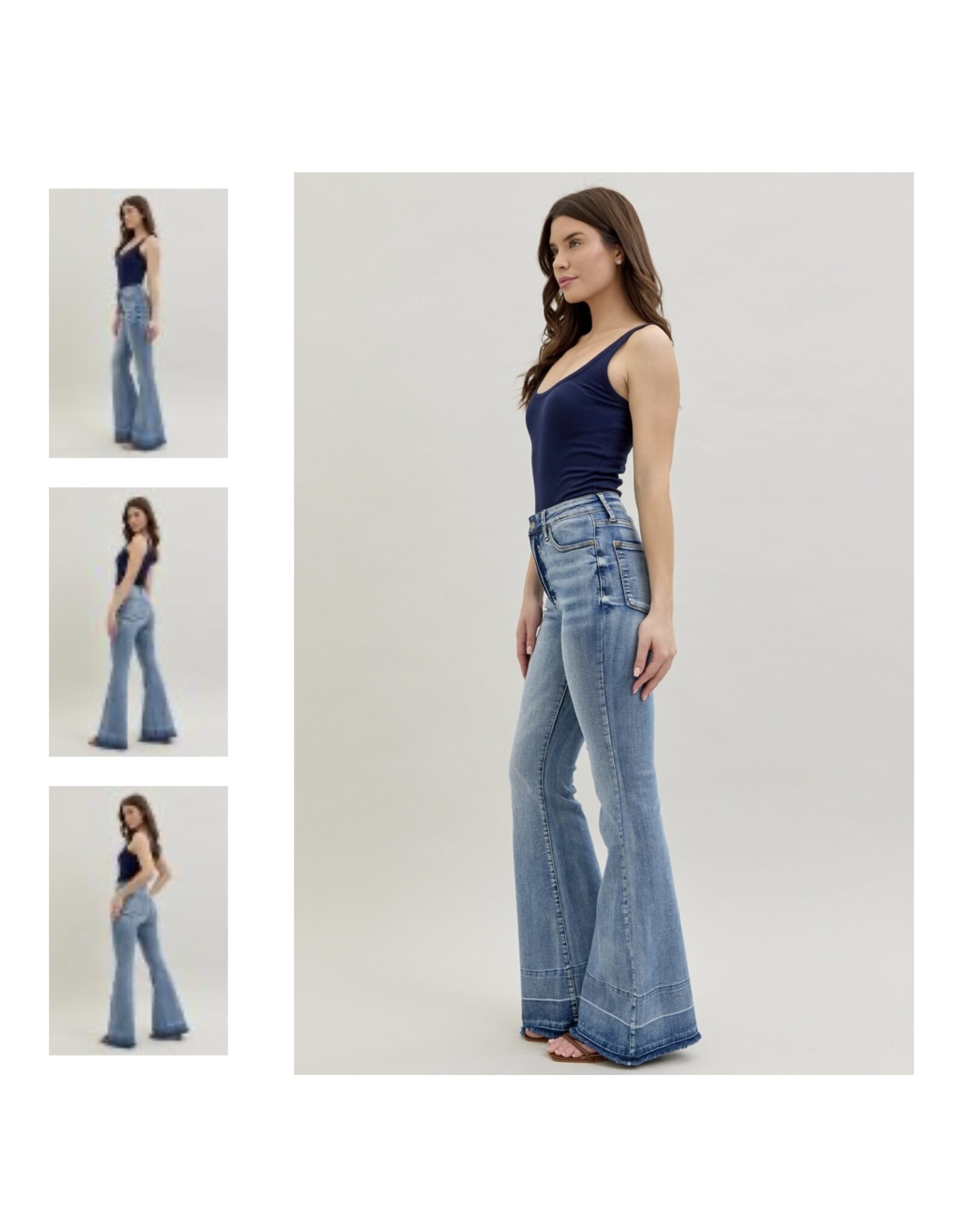 Judy Blue Judy Blue HW Tummy Control Release Hem Flare