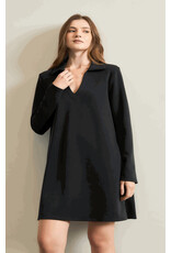 Techno suave polo neck dress