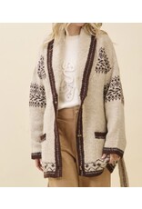 gee gee Fuzzy Knit Belted Cardigan