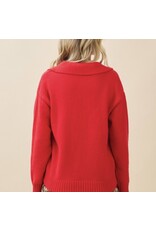 gee gee Merry Holiday Script Knit Sweater