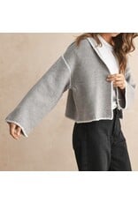 Contrast Stitch  Sweater Cardigan