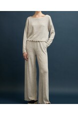 Stripe Long Slv Boxy Top w/ Pants set