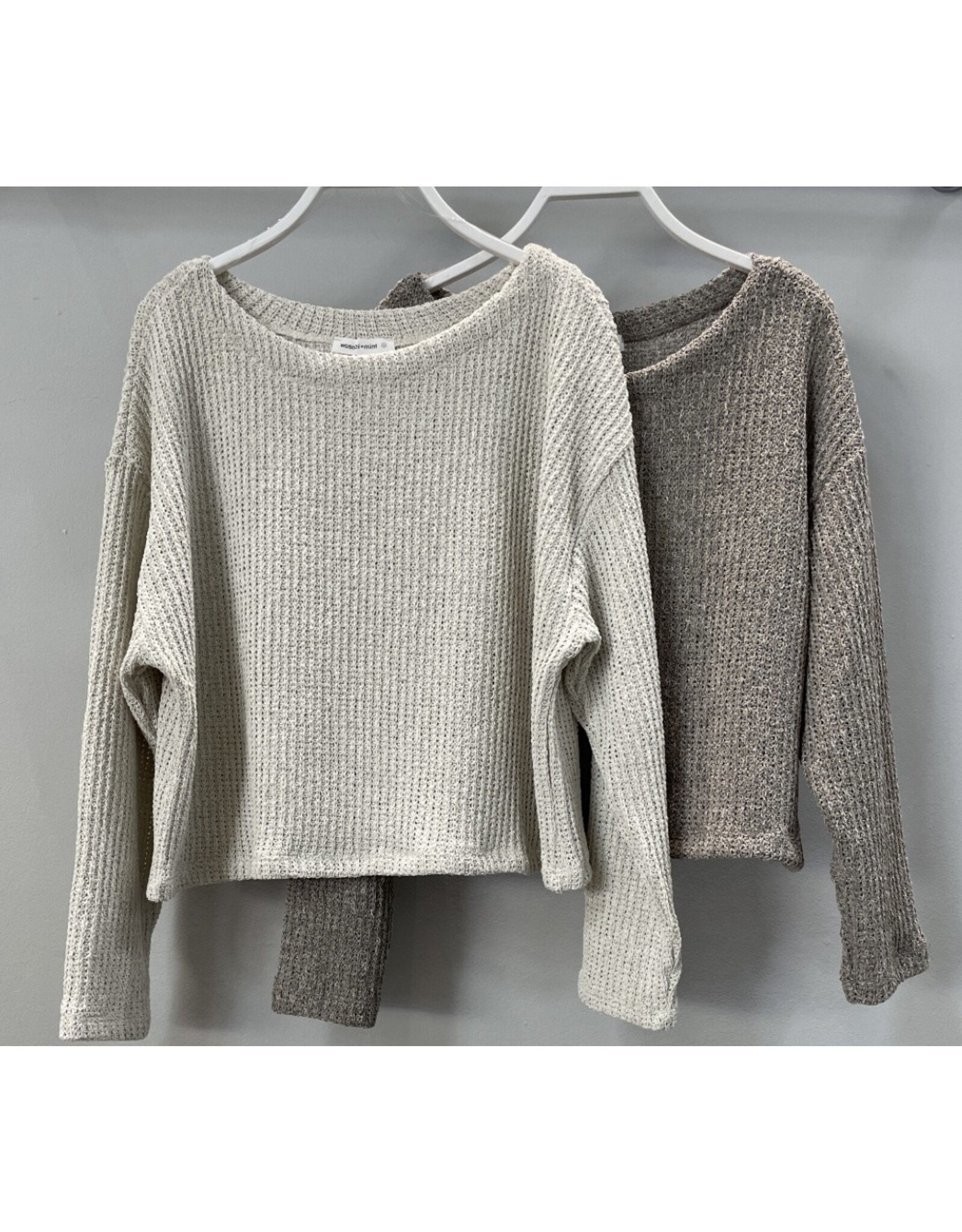 Knit Long Sleeve Crew Sweater