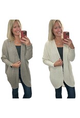 Boucle Dolman Sleeve Cardigan