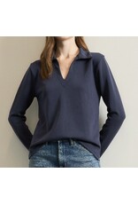 Techno suave polo l/s top