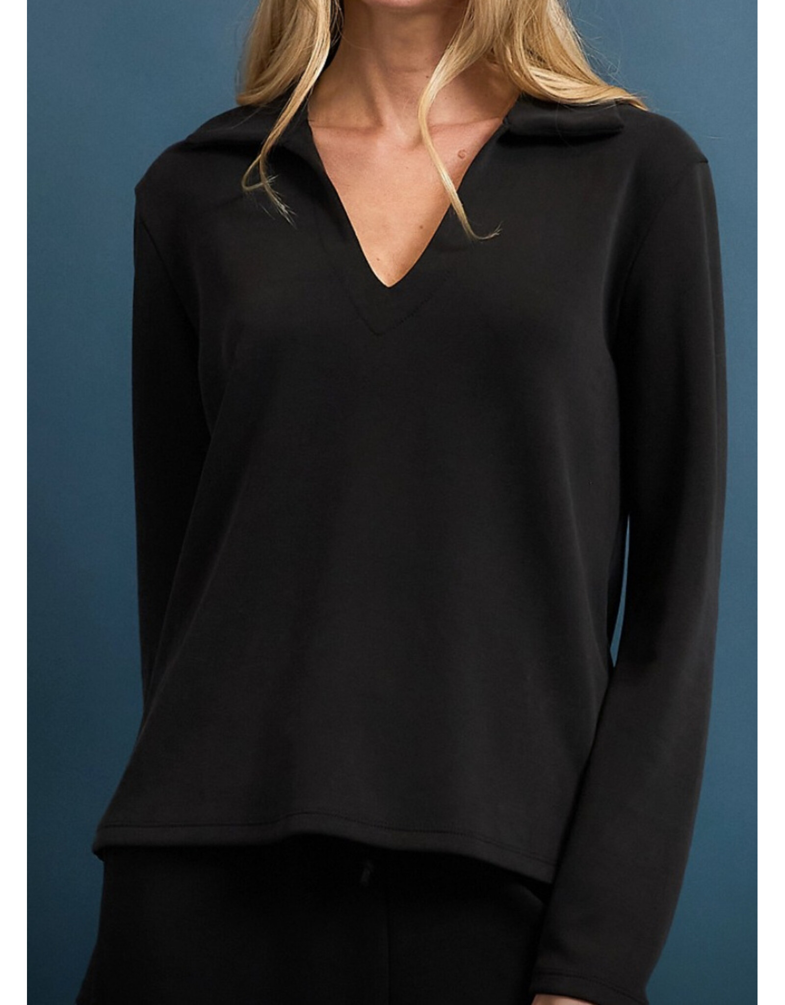 Techno suave polo l/s top