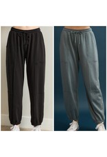 Wasabi+mint terry baggy sweatpants