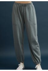 Wasabi+mint terry baggy sweatpants