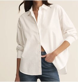 ZSupply Poplin Button Up Shirt White
