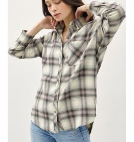 Soft Buffalo Check Flannel Shirt Jade