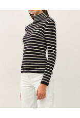 be cool Striped Turtle Neck Sweater Top