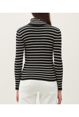 be cool Striped Turtle Neck Sweater Top