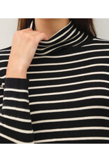 be cool Striped Turtle Neck Sweater Top