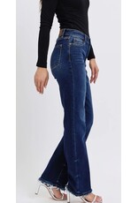Judy Blue Judy Blue MR straight leg w/fray hem Judy Blue Judy Blue MR straight leg w/fray hem