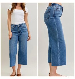 Judy Blue Judy Blue HW Wide Crop Raw Hem