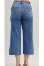 Judy Blue Judy Blue HW Wide Crop Raw Hem Judy Blue Judy Blue HW Wide Crop Raw Hem
