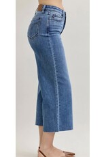 Judy Blue Judy Blue HW Wide Crop Raw Hem Judy Blue Judy Blue HW Wide Crop Raw Hem