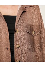 Snake Print Oversized Jacket