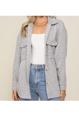 Cozy Brushed Waffle Oversized Shacket Cozy Brushed Waffle Oversized Shacket