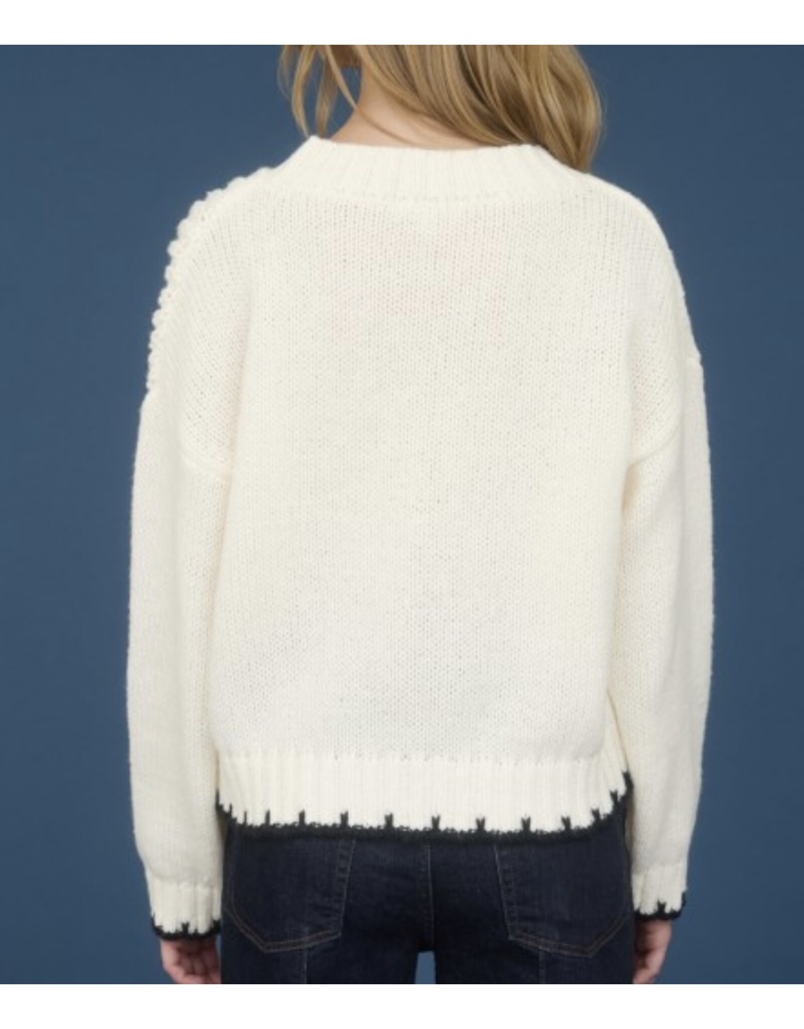 Contrast Stitch Sweater