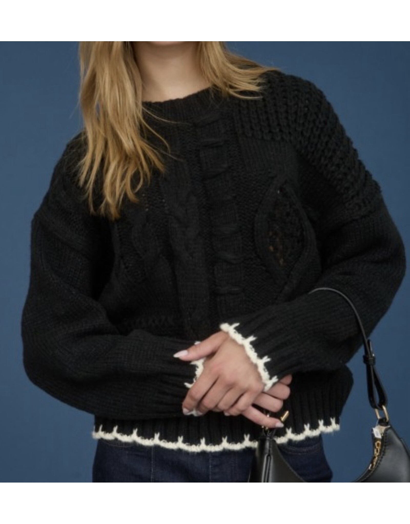 Contrast Stitch Sweater