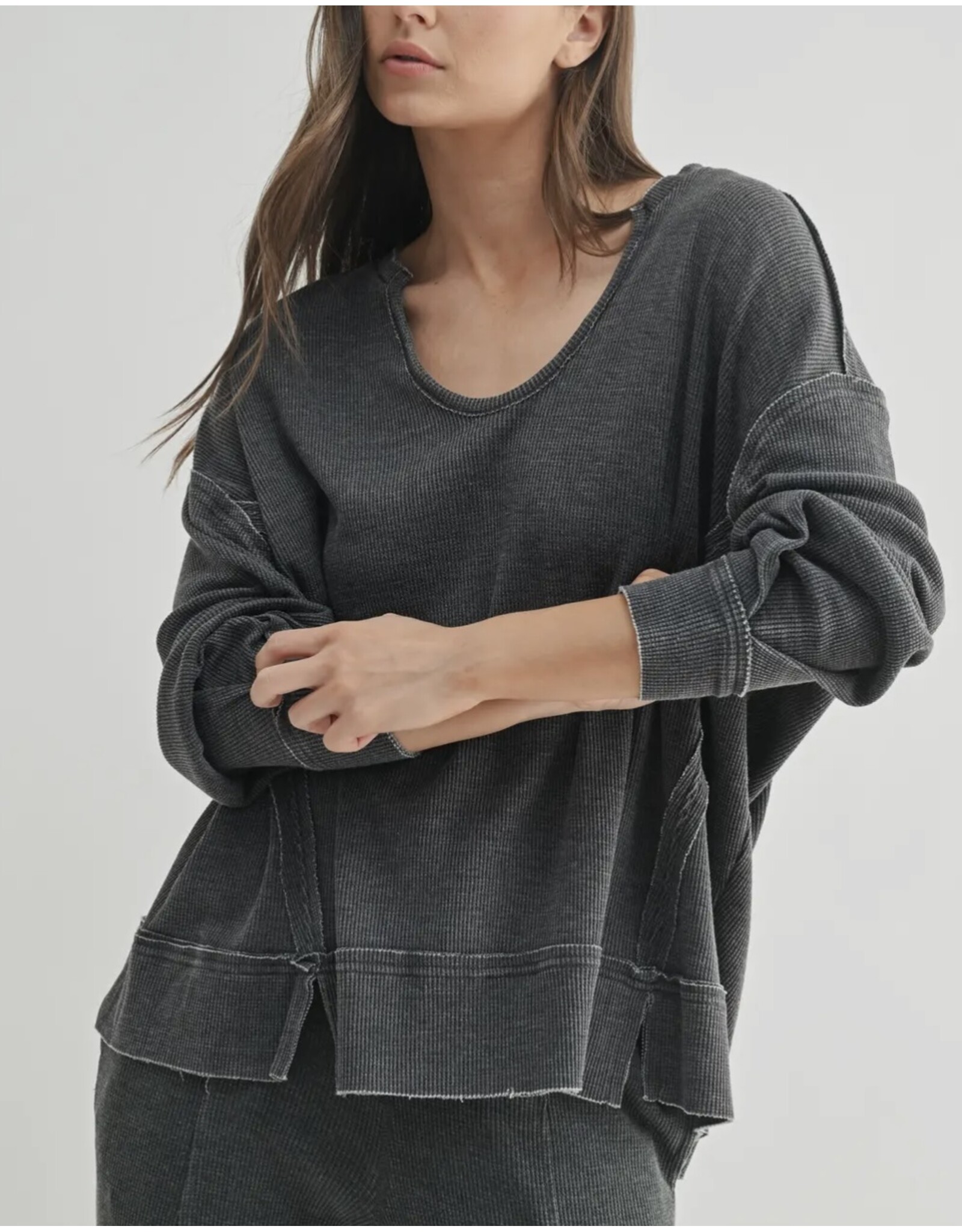 mono b Waffle Knit oversized fit