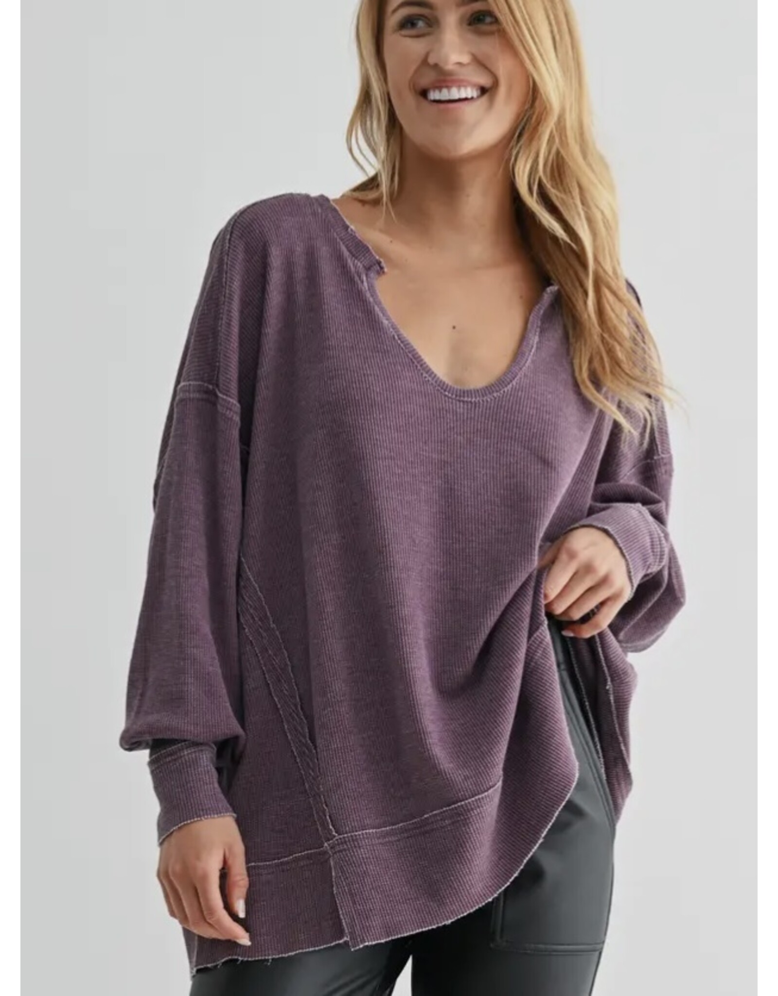 mono b Waffle Knit oversized fit