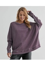 mono b Waffle Ribbed Pullover mono b Waffle Ribbed Pullover