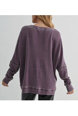 mono b Waffle Ribbed Pullover mono b Waffle Ribbed Pullover
