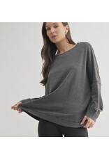 mono b Waffle Ribbed Pullover mono b Waffle Ribbed Pullover