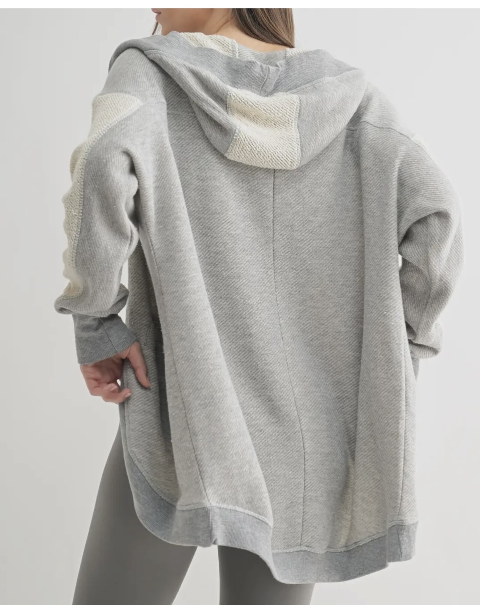 mono b Driftwood Hooded Cardigan