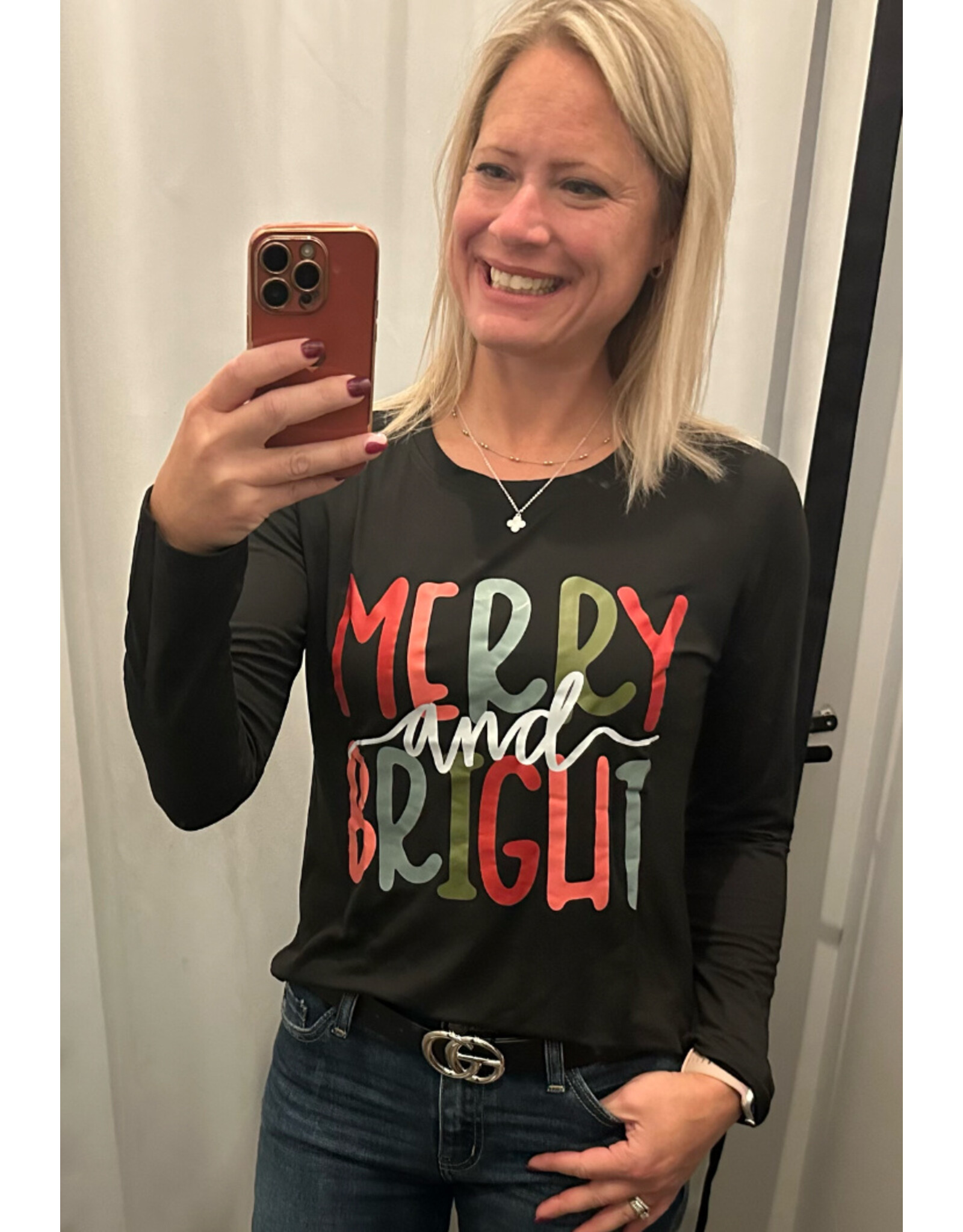 Merry & Bright lightweight sweatshirt