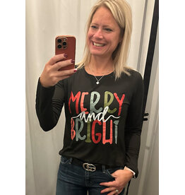 Merry & Bright lightweight sweatshirt
