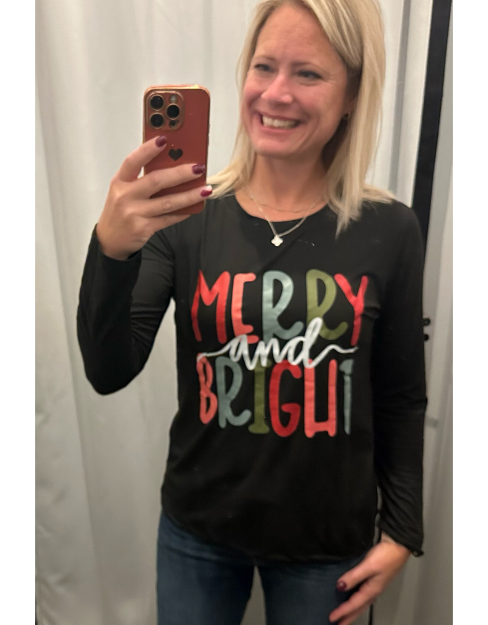 Merry & Bright lightweight sweatshirt